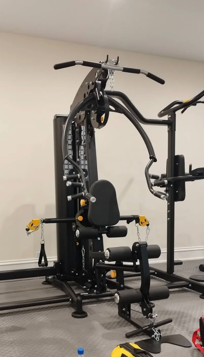 Assembled home multi-gym machine
